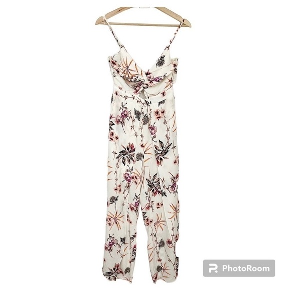 ILLA ILLA Pants - Illa Illa Floral Back Tie Jumpsuit, Size Small